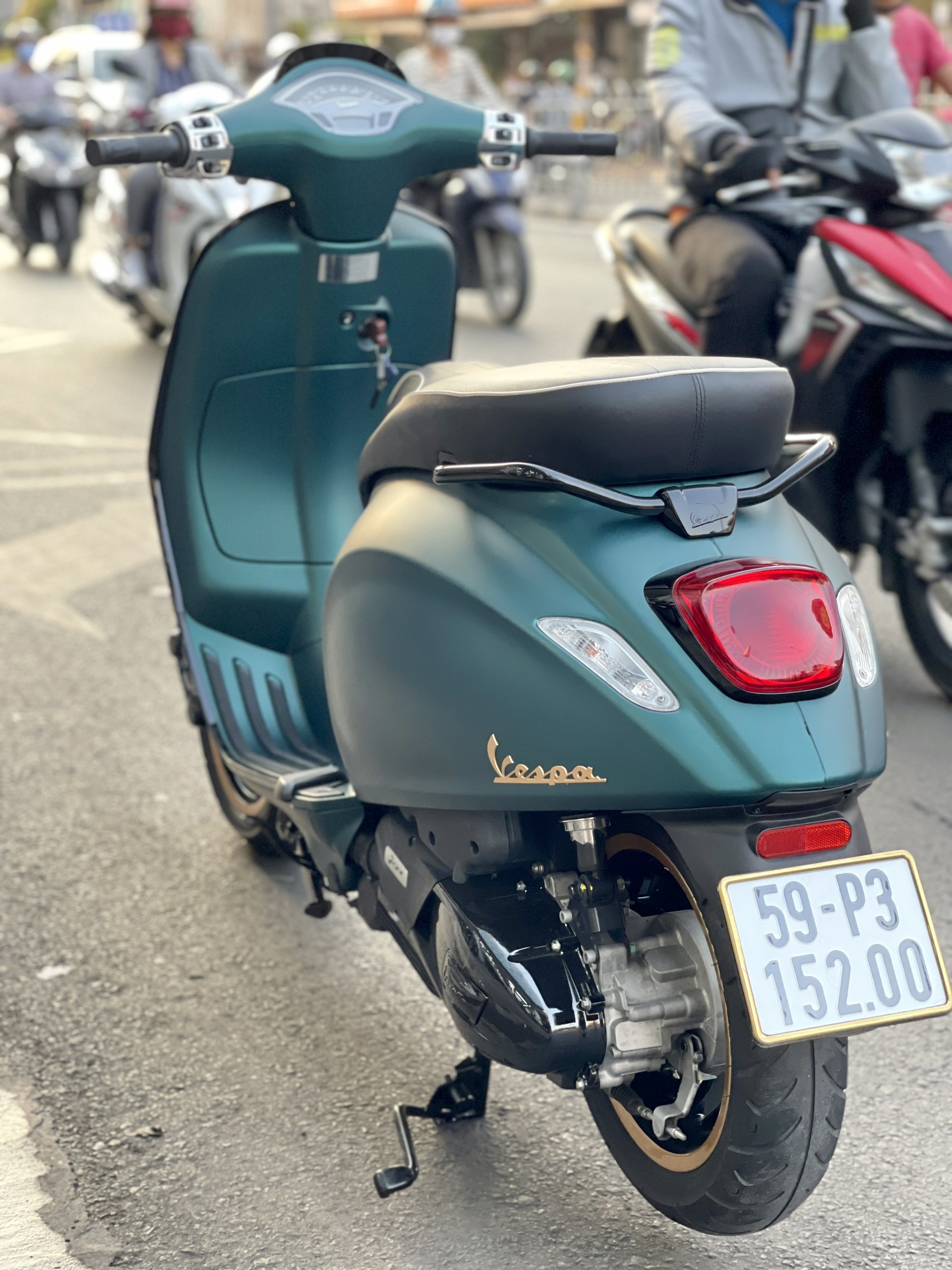 Vespa S 150cc xanh nhám - Motor Thanh Tùng